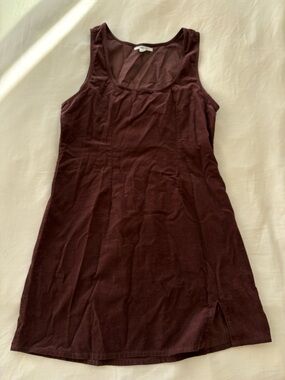O'Neill Scoop Neck brown corduroy Dress